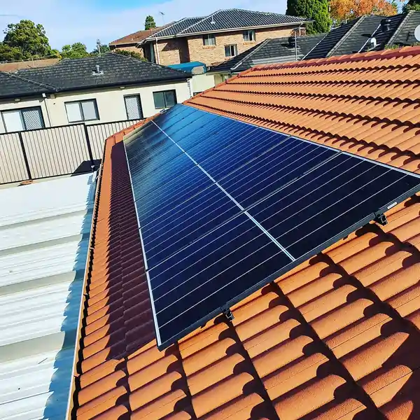Solar panel installation by Natrix Electrical in Oatly NSW.