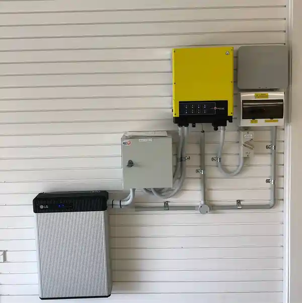 LG Chem battery storage installation by Natrix Electrical in Manly NSW.