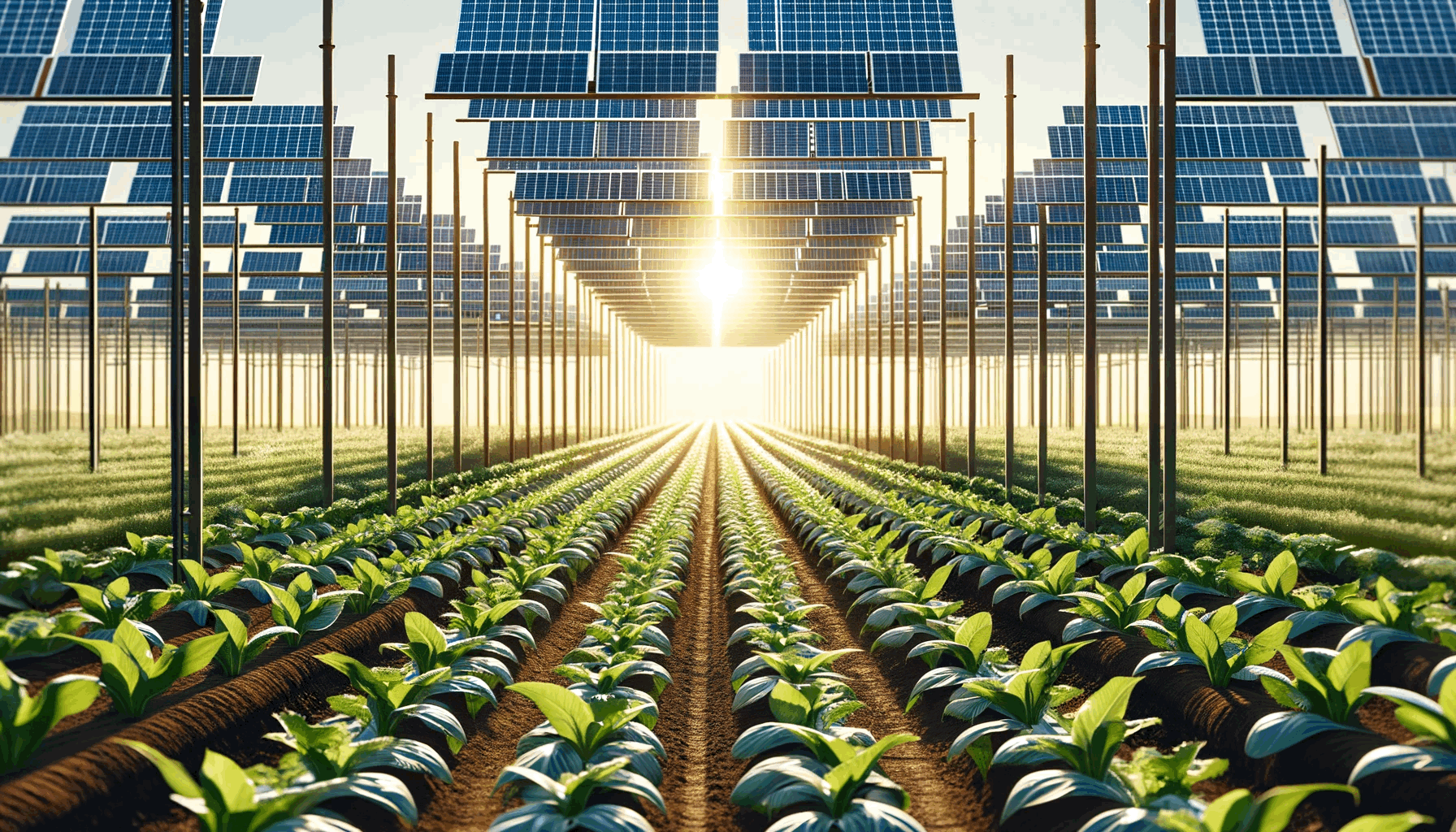 Shading Crops with Solar Panels