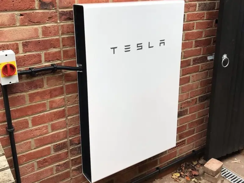 The Tesla Powerwall is a popular Lithium-Ion battery.