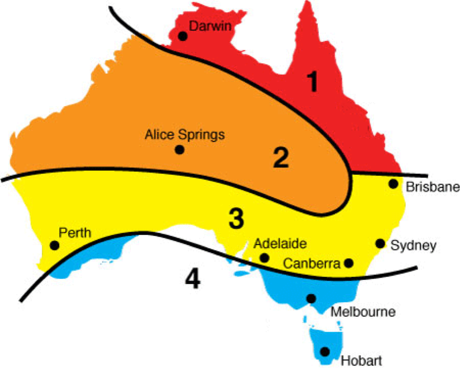 Australian solar rebate zone map