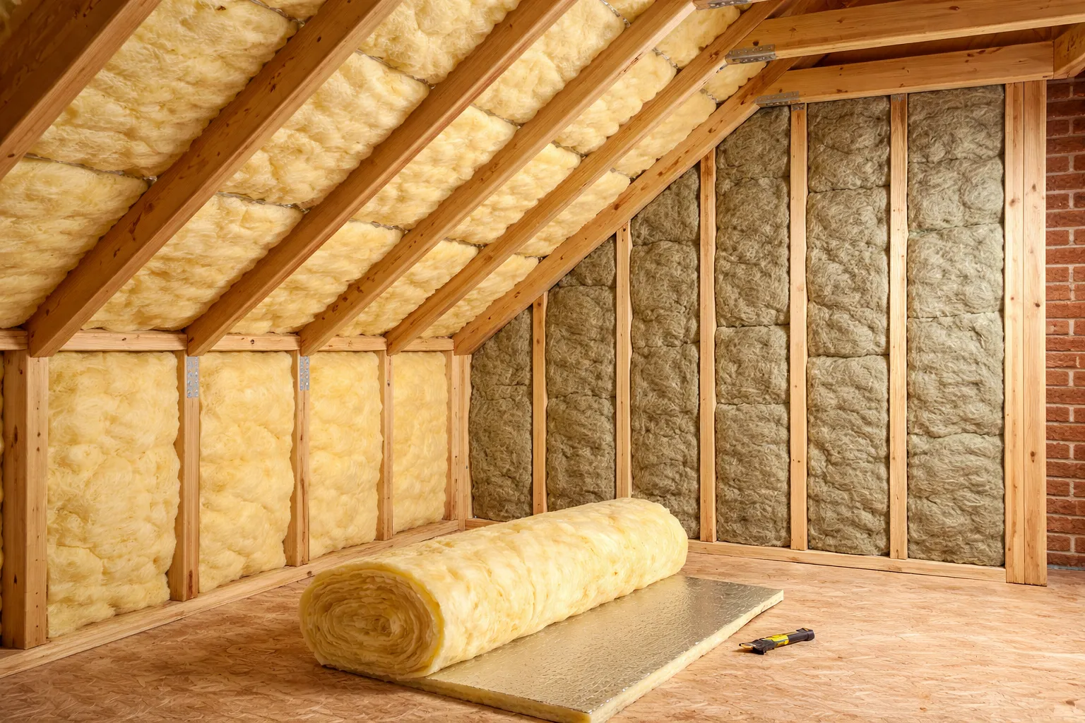 Bulk Insulation: Glass Wool, Rock Wool, Polyester, Cellulose.