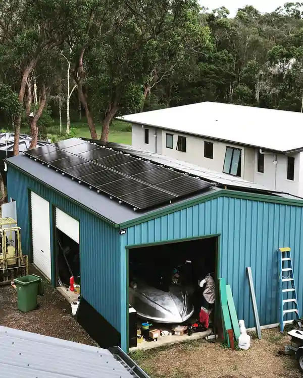 Solar panel installation in Weyba Downs, QLD by 247 Energy.