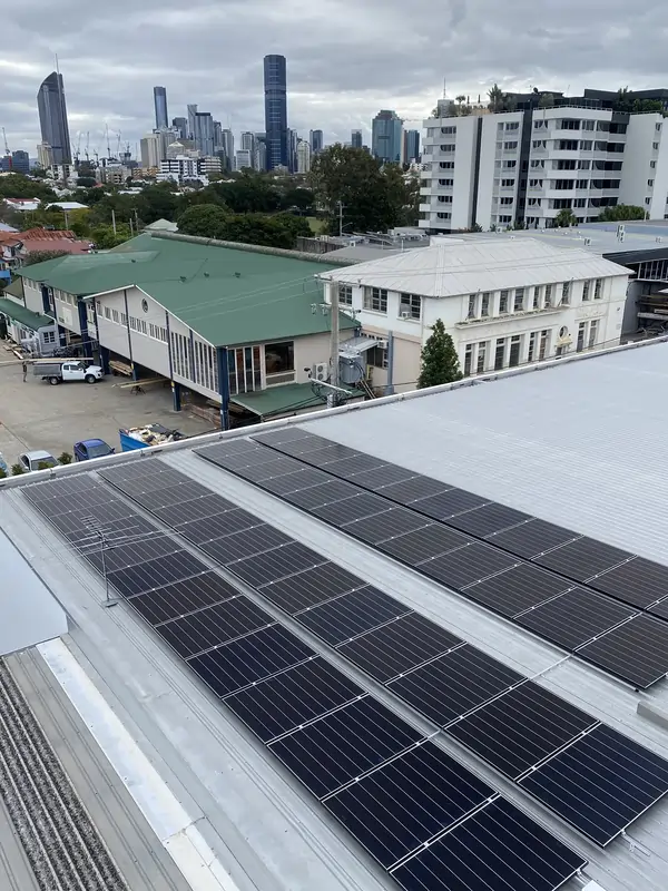 Solar panel installation by Amplify Electrical of Brisbane.