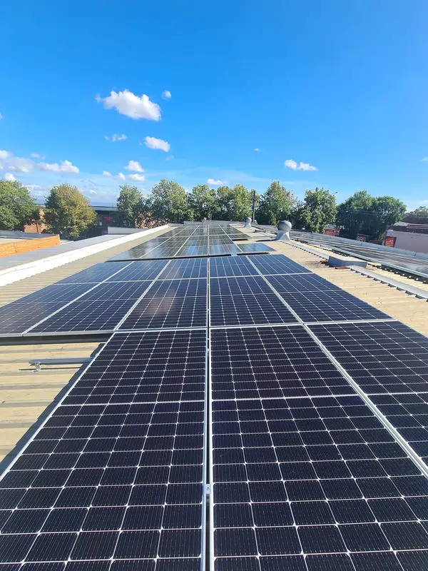 Solar panel installation by Clear Cut Solar.