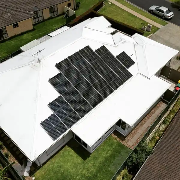 Solar panel installation by Delta Electrical and Solar in Newcastle.
