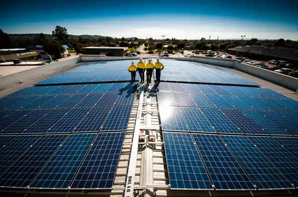 Solar panel installation by Des Mullins Electrical of Wagga Wagga.