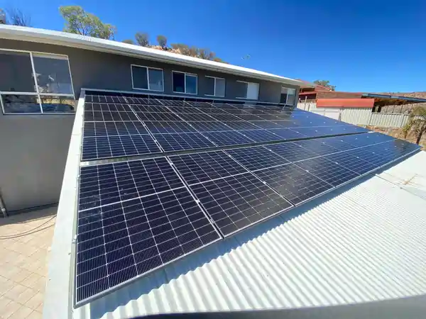 16kW solar system with battery storage installed by Dynamic Solutions NT of Alice Springs.