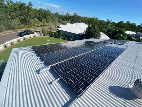 Solar panel installation in Darwin by Dynamic Solutions NT of Alice Springs.