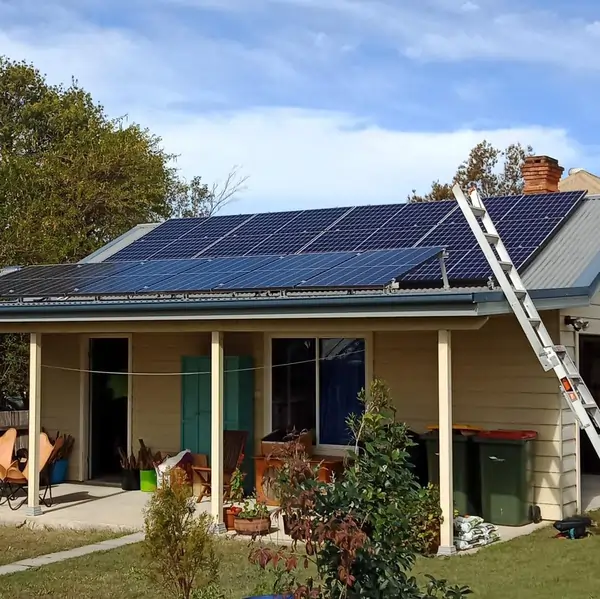 Home solar panel installation in Dungog NSW by Elite Power Group.