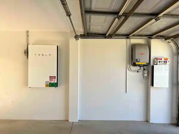 Tesla Powerwall with Fronius inverter installed by Empower Solar Australia.