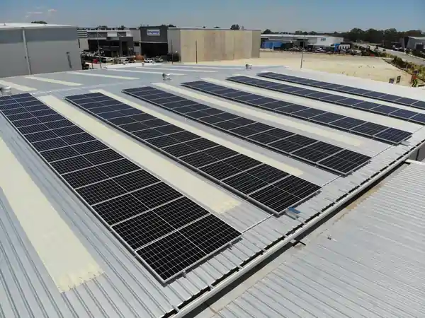 Rooftop solar panel installation by Empower Solar Australia.