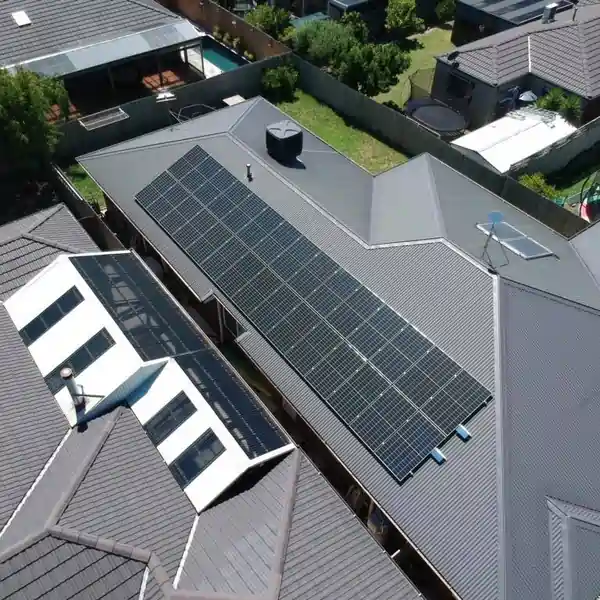 Home solar panel installation by Everlite Electrical in Carrum Downs, Victoria.