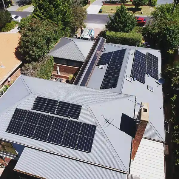 Home solar panel installation by Everlite Electrical in Templestowe, Victoria.