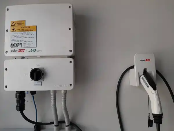 Home EV charging system by Exceed Solar.