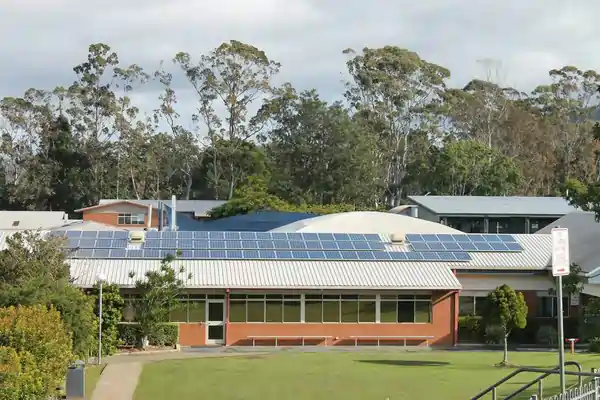 Commercial solar panel installation by Gold Coast City Electrical of Upper Coomera.
