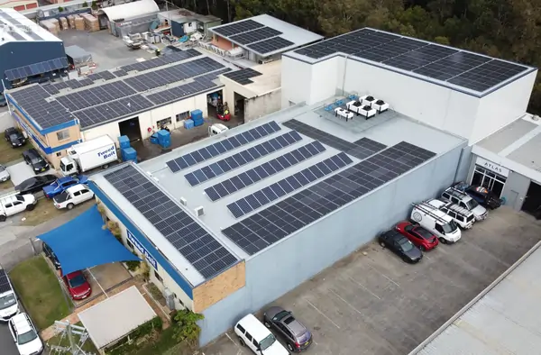 200kW commercial solar power system proudly designed and installed by Gold Coast Solar Power Solutions.
