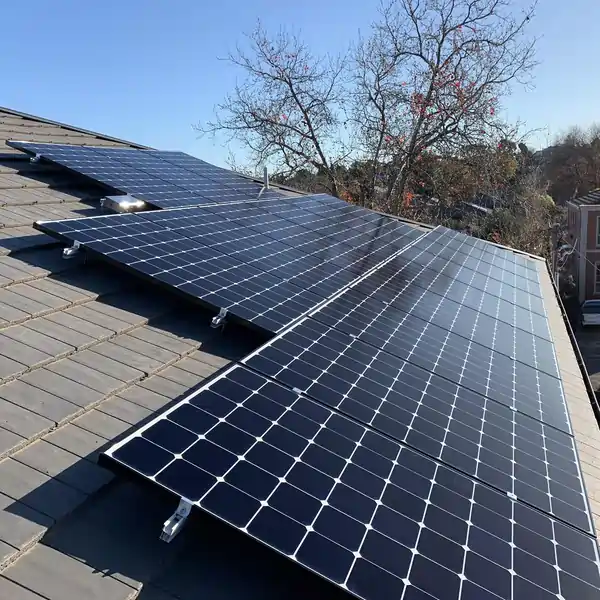 Solar panel installation by Green Vision Solar of Melbourne.