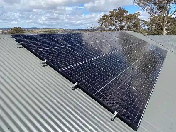 Solar panel installation by LJW Solar in Gunning NSW.