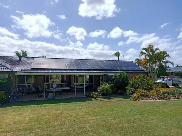 Home solar panel installation by LMS Solar and Electrical of Brisbane.