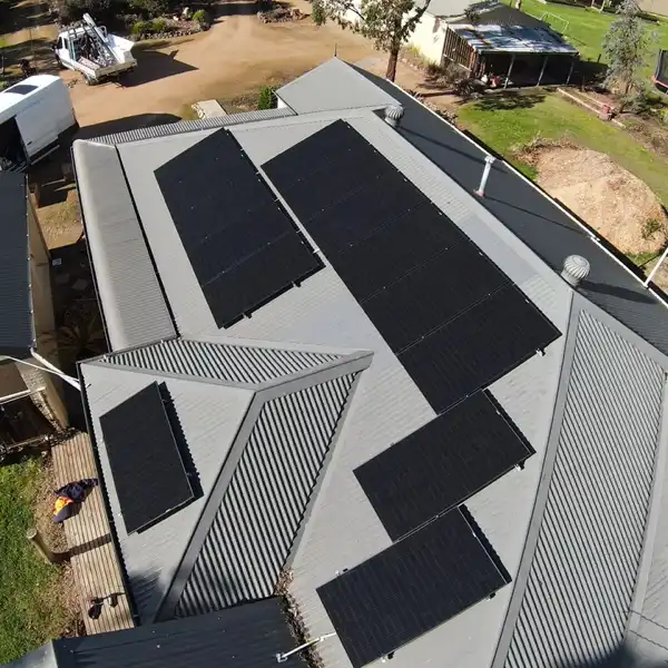 Solar panel installation by Magma Electrical of Melbourne.