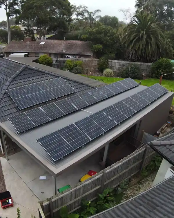 Solar panel installation by Magma Electrical of Melbourne.