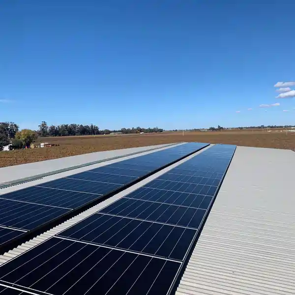 Rural solar panels installed by Nexen Energy Solutions in Yenda NSW.