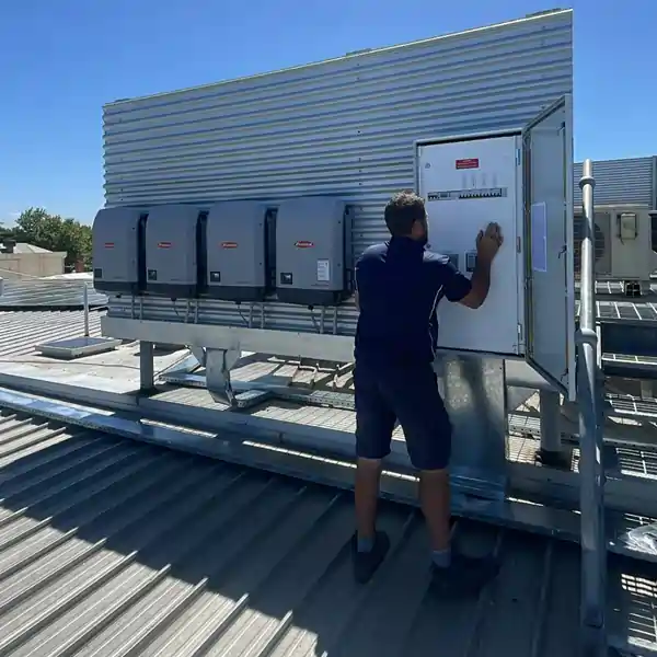 Fronius inverter installation by O’Brien Electrical and Plumbing Rowville.