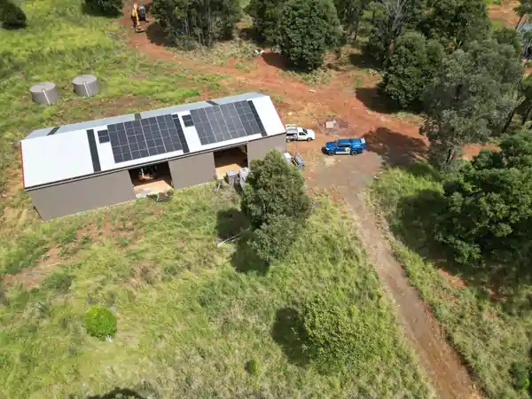 20kW off grid solar energy system in Minden installed by Optimum Solar Energy.