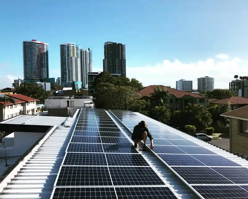 Home solar panel installation in Southport, Queensland by Paramount Energy.
