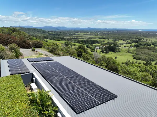 Solar panel installation at Sundays Byron Bay by ProSolar Australia.