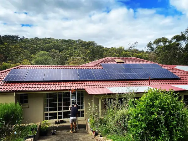Home solar panel installation by Sparkwire Solar of Adelaide.