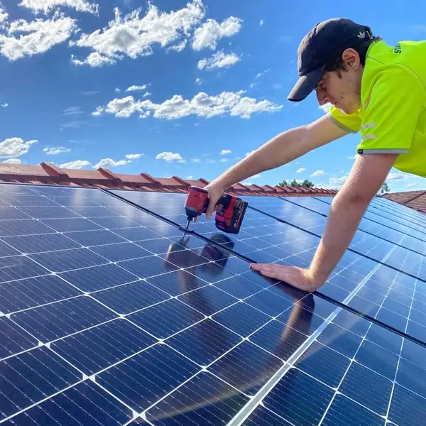 Sydney Air And Solar installer at work.