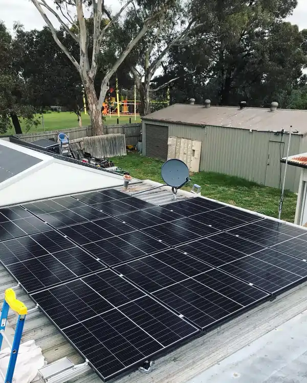 Solar panel installation by Teaslec Electrical and Solar.
