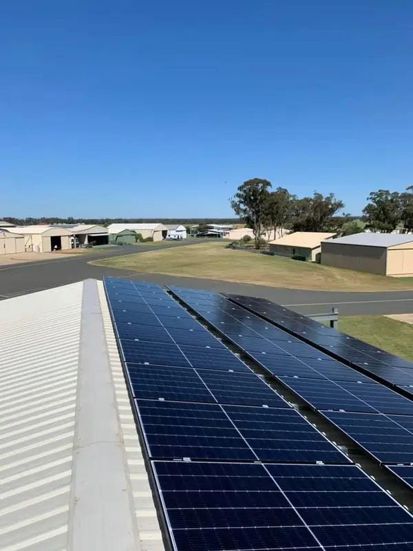 Solar panel installation by Transparent Solar Solutions.