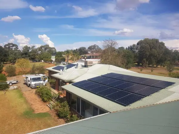 Solar panel installation by Webb Electrical and Solar of Young NSW.
