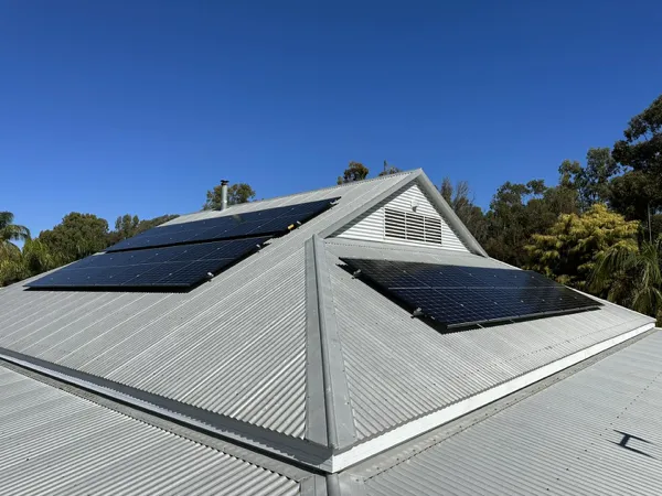 Solar panel installation by AC Electrical and Air Conditioning.