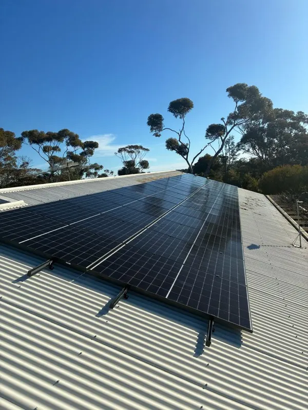 Solar panel installation.
