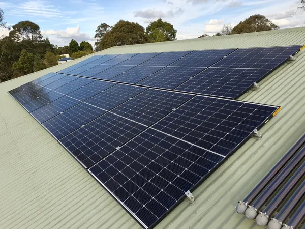 Solar panel image from the AMG Electrical Solutions Facebook page.