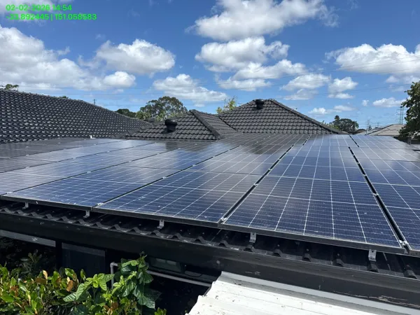Home solar panels.