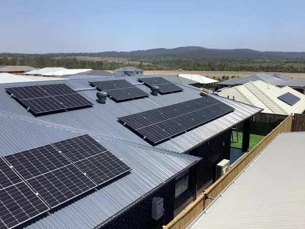 Solar panel installation by AU Solar Feed.