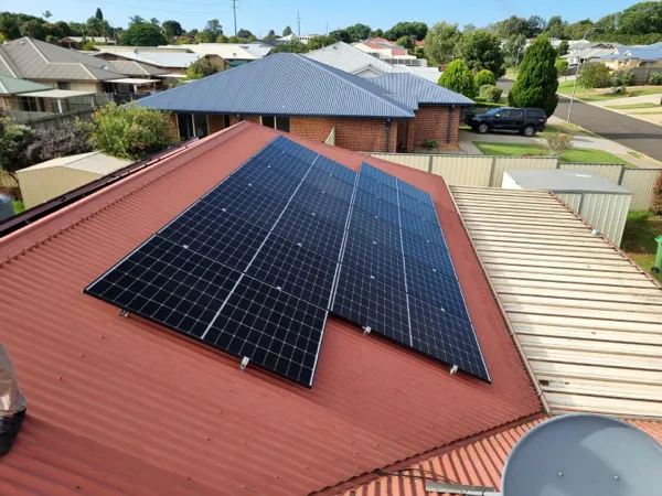 Solar panel installation by AU Solar Feed.