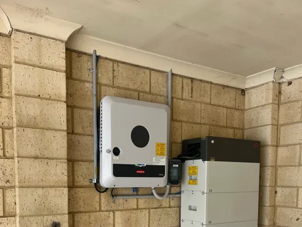 BYD battery storage with Fronius inverter.