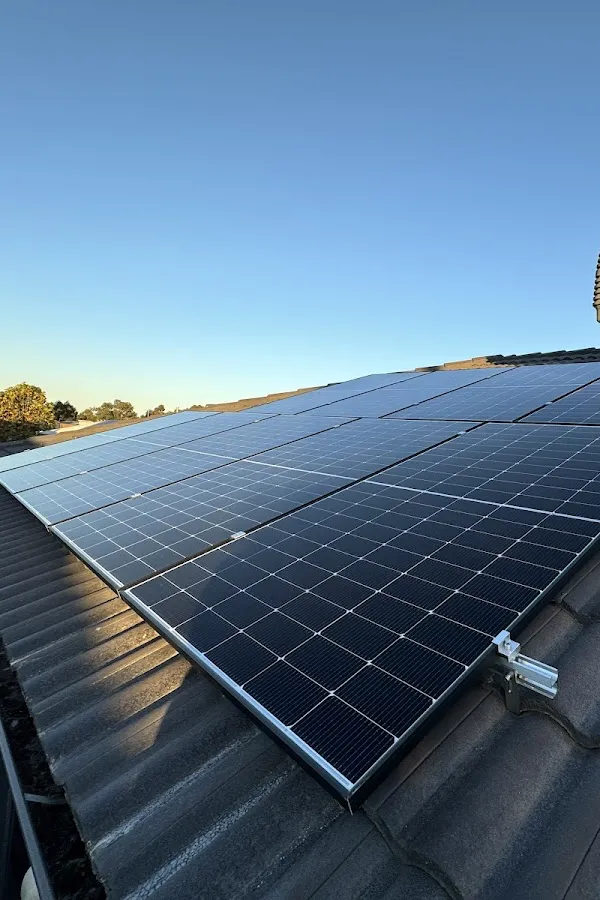 Holmes solar panel installation.