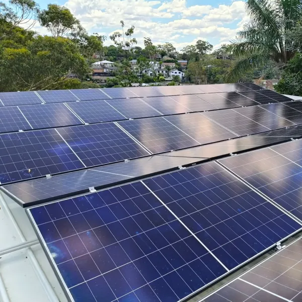 Solar panel installation image from Barefoot Solar's Facebook page.