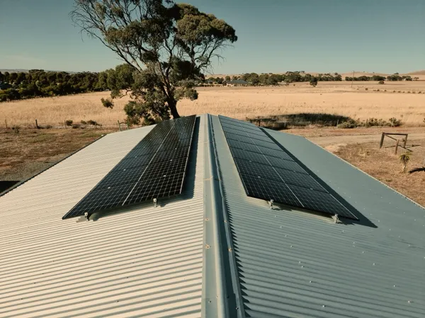 Nice shot of a recently installed 6.66kW solar system in Truro SA 5356.