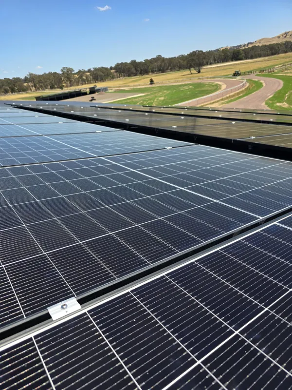 Solar panel installation.