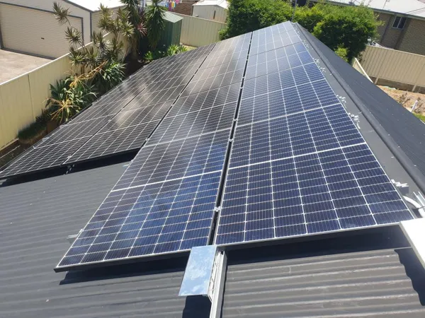Solar panel installation install image from Bellette Electrical Solar and Air Conditioning's Facebook page.