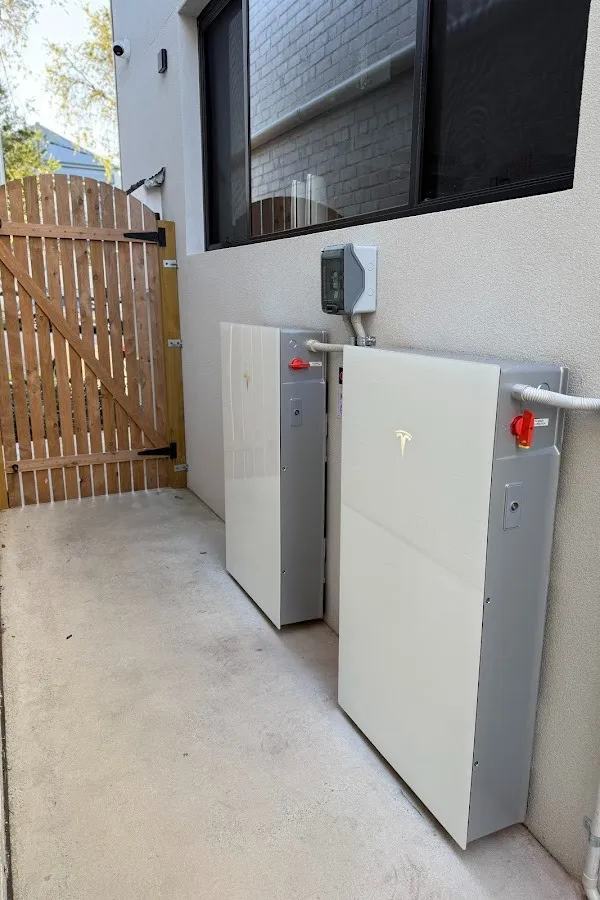 Twin Tesla Powerwalls. Image from Blue Tech Energy NSW's Google Maps review.