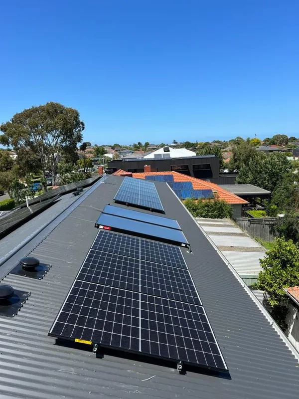 Solar panel installation by Brightworks Solar.